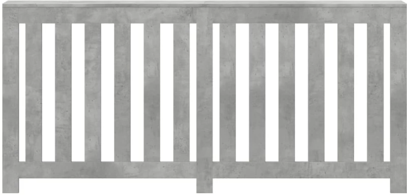 vidaXL Κάλυμμα Καλοριφέρ Γκρι Σκυροδέματος 175x20x82 εκ. Επεξ. Ξύλο