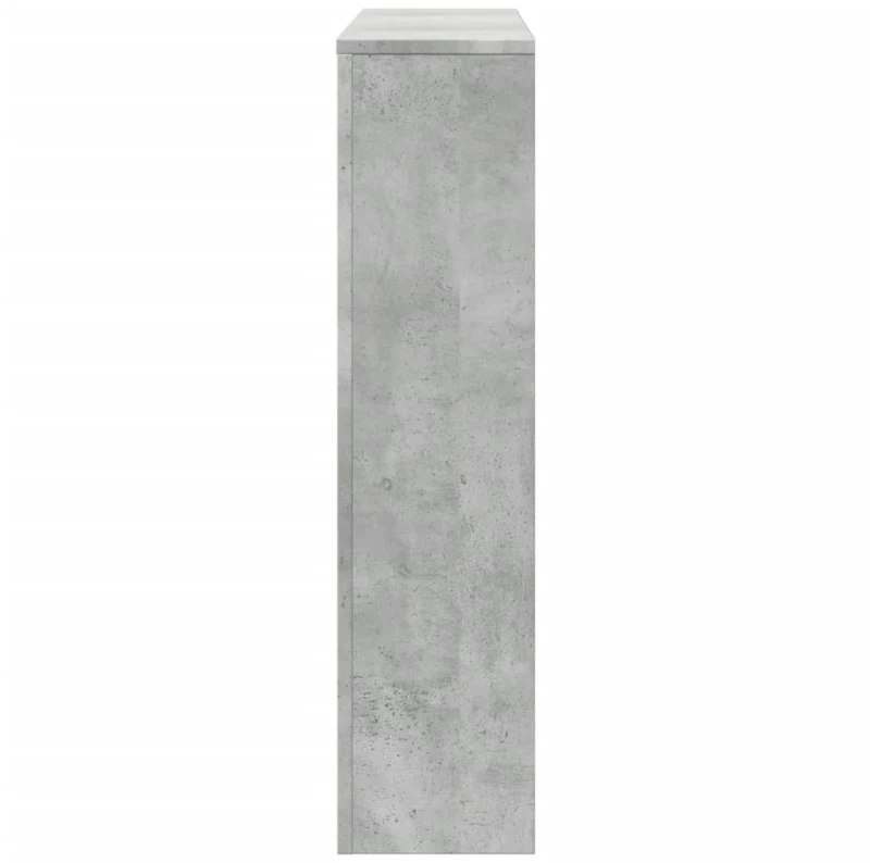 vidaXL Κάλυμμα Καλοριφέρ Γκρι Σκυροδέματος 175x20x82 εκ. Επεξ. Ξύλο