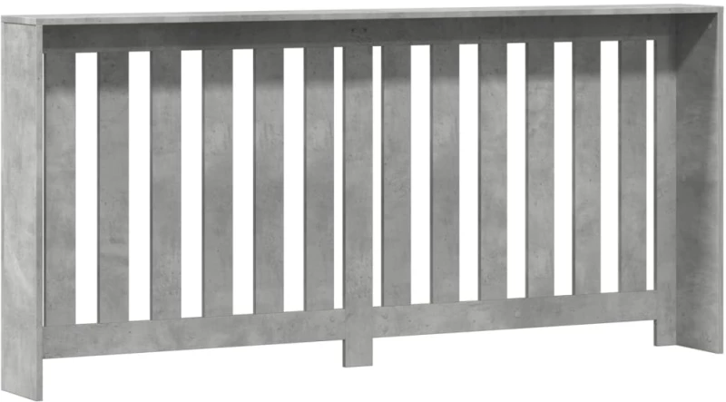 vidaXL Κάλυμμα Καλοριφέρ Γκρι Σκυροδέματος 175x20x82 εκ. Επεξ. Ξύλο