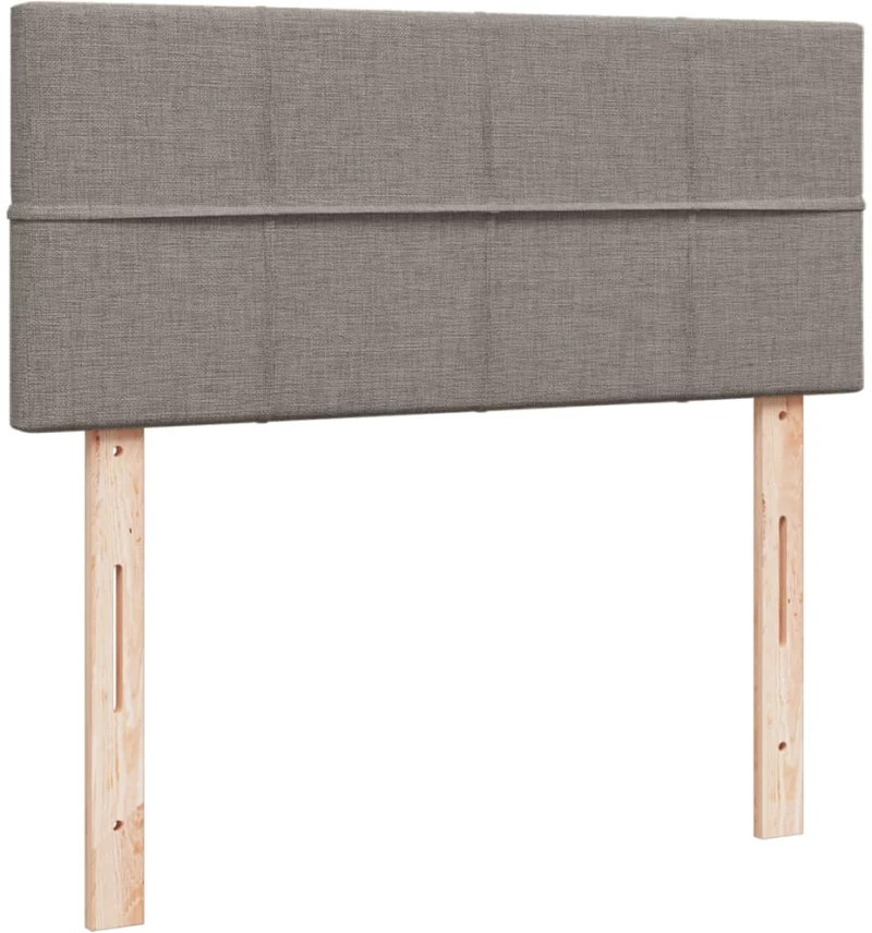 vidaXL Κρεβάτι Boxspring με Στρώμα Taupe 120x200 εκ. Υφασμάτινο