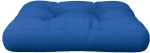 vidaXL Μαξιλάρι Παλέτας Μπλε Ρουά 60 x 60 x 12 εκ. Υφασμάτινο