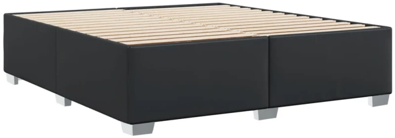 vidaXL Πλαίσιο Κρεβατιού Μαύρο 180x200 εκ. από Συνθετικό Δέρμα