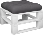 vidaXL Μαξιλάρι Παλέτας Ανθρακί 60 x 61,50 x 12 εκ. Υφασμάτινο