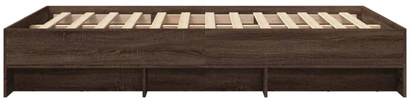 vidaXL Πλαίσιο Κρεβατιού Χωρ. Στρώμα Καφέ Δρυς 120x200εκ. Επ. Ξύλο