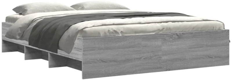 vidaXL Πλαίσιο Κρεβατιού Γκρι Sonoma 160x200 εκ. Επεξεργασμένο Ξύλο