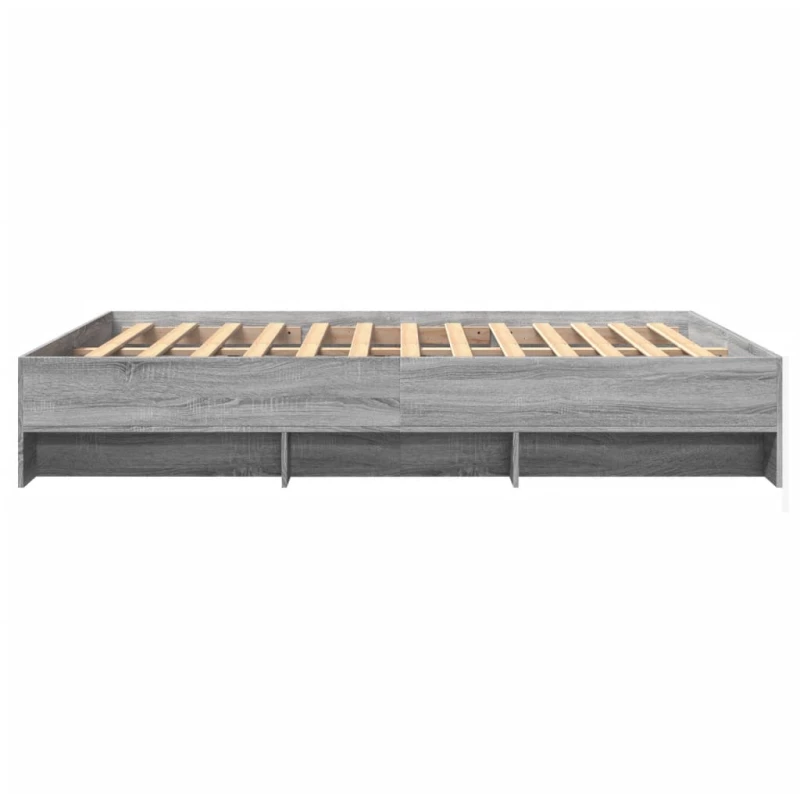 vidaXL Πλαίσιο Κρεβατιού Γκρι Sonoma 160x200 εκ. Επεξεργασμένο Ξύλο