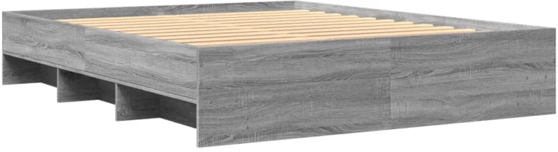 vidaXL Πλαίσιο Κρεβατιού Γκρι Sonoma 160x200 εκ. Επεξεργασμένο Ξύλο