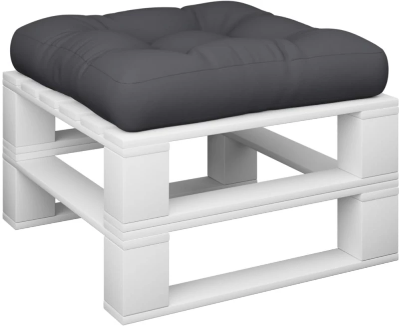 vidaXL Μαξιλάρι Παλέτας Μαύρο 60 x 60 x 12 εκ. Υφασμάτινο