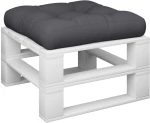 vidaXL Μαξιλάρι Παλέτας Μαύρο 60 x 60 x 12 εκ. Υφασμάτινο