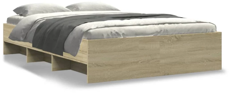 vidaXL Πλαίσιο Κρεβατιού Χωρ. Στρώμα Sonoma Δρυς 140x200εκ. Επ. Ξύλο
