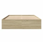 vidaXL Πλαίσιο Κρεβατιού Χωρ. Στρώμα Sonoma Δρυς 140x200εκ. Επ. Ξύλο
