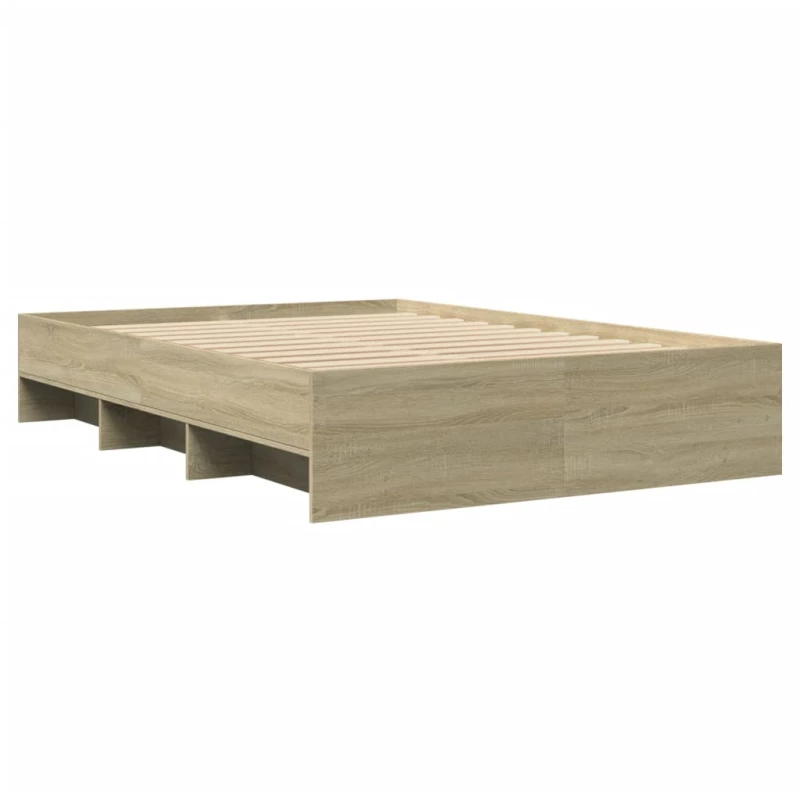 vidaXL Πλαίσιο Κρεβατιού Χωρ. Στρώμα Sonoma Δρυς 140x200εκ. Επ. Ξύλο