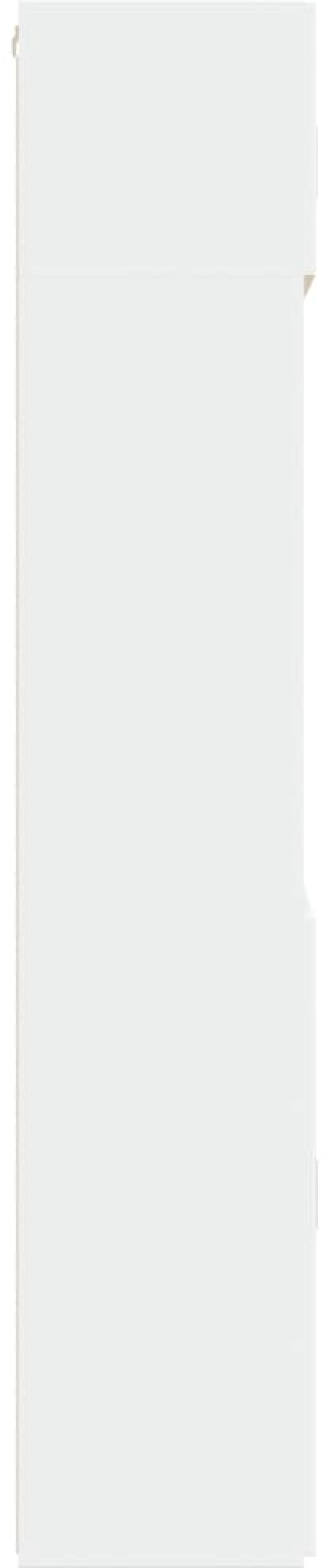 vidaXL Ραφιέρα με Ντουλάπια Λευκή 80x42,5x225 εκ. από Επεξ. Ξύλο