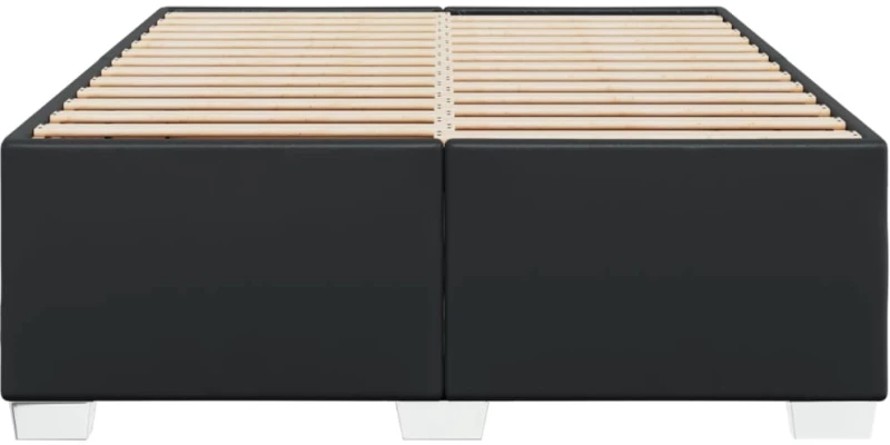vidaXL Πλαίσιο Κρεβατιού Μαύρο 140x200 εκ. από Συνθετικό Δέρμα