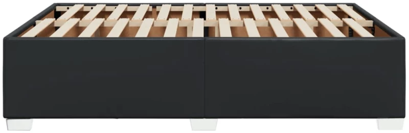 vidaXL Πλαίσιο Κρεβατιού Μαύρο 140x200 εκ. από Συνθετικό Δέρμα