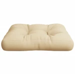 vidaXL Μαξιλάρι Παλέτας Μπεζ 58 x 58 x 10 εκ. Υφασμάτινο