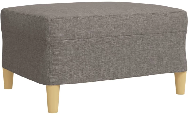 vidaXL Σαλόνι Σετ 4 Τεμαχίων Taupe Ύφασμα + Μαξιλάρια/Υποπόδιο