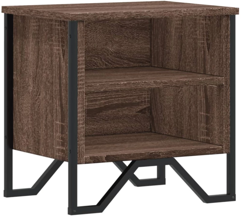 vidaXL Κομοδίνο Χρώμα Καφέ Δρυς 40 x 30 x 40 εκ. Επεξεργασμένο Ξύλο