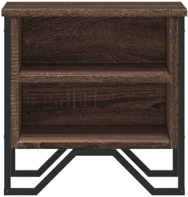 vidaXL Κομοδίνο Χρώμα Καφέ Δρυς 40 x 30 x 40 εκ. Επεξεργασμένο Ξύλο