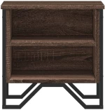 vidaXL Κομοδίνο Χρώμα Καφέ Δρυς 40 x 30 x 40 εκ. Επεξεργασμένο Ξύλο