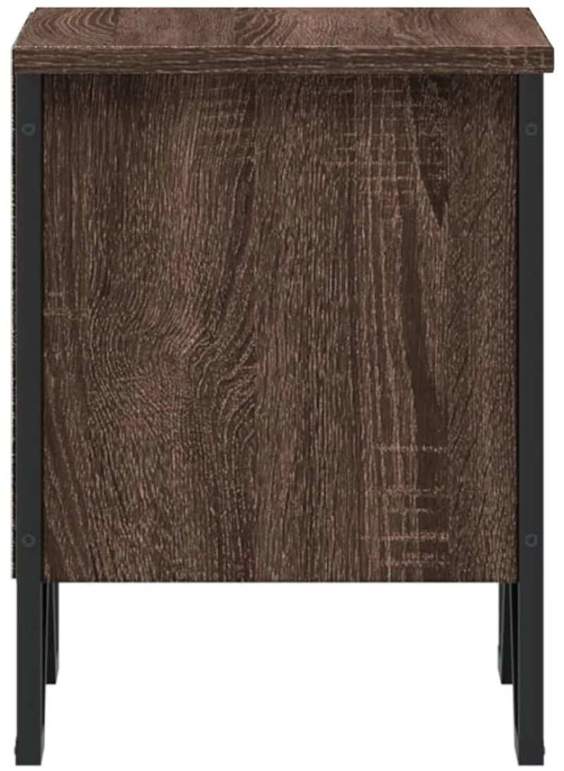 vidaXL Κομοδίνο Χρώμα Καφέ Δρυς 40 x 30 x 40 εκ. Επεξεργασμένο Ξύλο