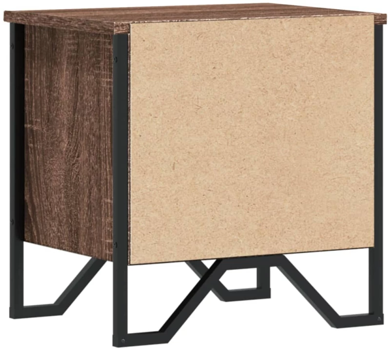 vidaXL Κομοδίνο Χρώμα Καφέ Δρυς 40 x 30 x 40 εκ. Επεξεργασμένο Ξύλο