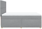 vidaXL Κρεβάτι Boxspring με Στρώμα Αν. Πράσινο 160x200εκ Υφασμάτινο