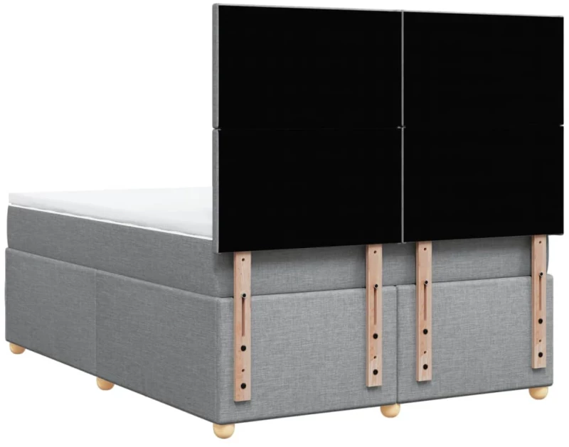 vidaXL Κρεβάτι Boxspring με Στρώμα Αν. Πράσινο 160x200εκ Υφασμάτινο