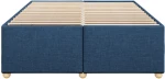 vidaXL Σκελετός Κρεβατιού Χωρίς Στρώμα Μπλε 140x190 εκ. Υφασμάτινο