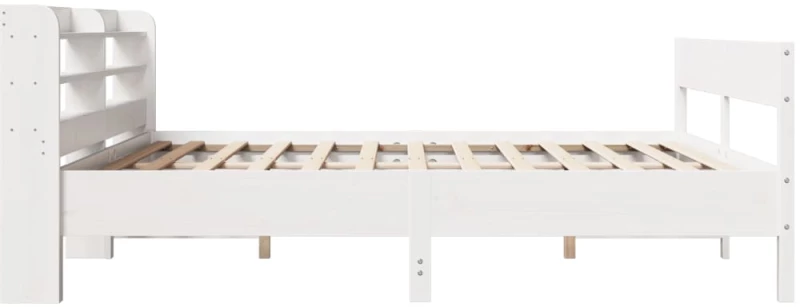 vidaXL Σκελετός Κρεβ. Χωρίς Στρώμα Λευκό 180x200 εκ Μασίφ Πεύκο