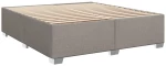 vidaXL Κρεβάτι Boxspring με Στρώμα Taupe 180x200 εκ. Υφασμάτινο