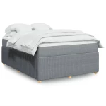 vidaXL Κρεβάτι Boxspring με Στρώμα Αν. Πράσινο 160x200εκ Υφασμάτινο