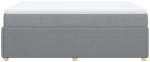 vidaXL Κρεβάτι Boxspring με Στρώμα Αν. Πράσινο 160x200εκ Υφασμάτινο