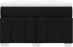 vidaXL Κρεβάτι Boxspring με Στρώμα Μαύρο 120x200 εκ. Υφασμάτινο