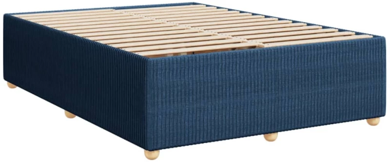 vidaXL Σκελετός Κρεβατιού Χωρίς Στρώμα Μπλε 160x200 εκ.Υφασμάτινο