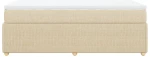 vidaXL Κρεβάτι Boxspring με Στρώμα Κρεμ 80 x 200 εκ. Υφασμάτινο