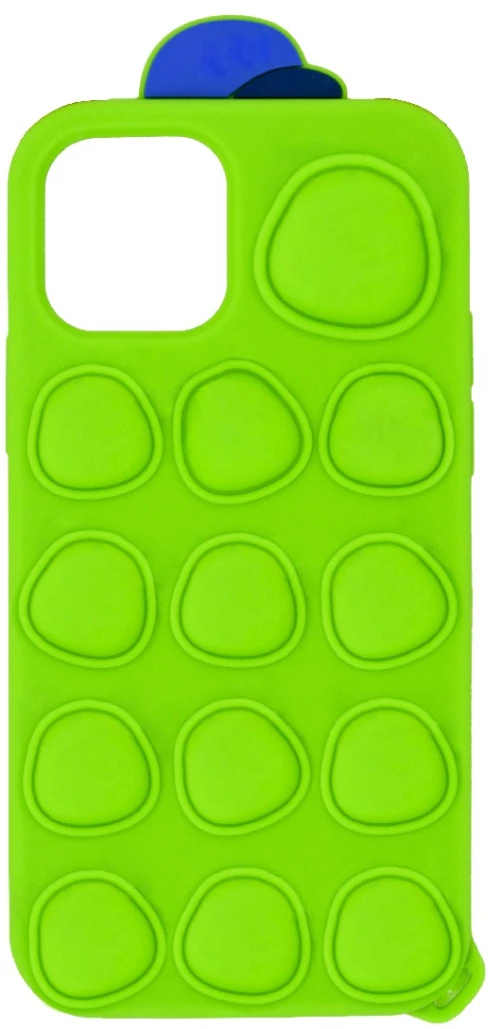 Θήκη Ancus TPU Pop It με Strap για Apple iPhone 11 Πράσινο με Σχέδιο και Κορδόνι