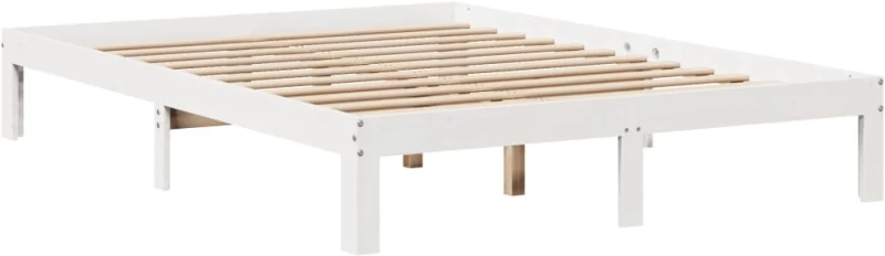 vidaXL Κρεβάτι Βιβλιοθήκη Χωρίς Στρώμα 150x200 εκ Μασίφ Ξύλο Πεύκου