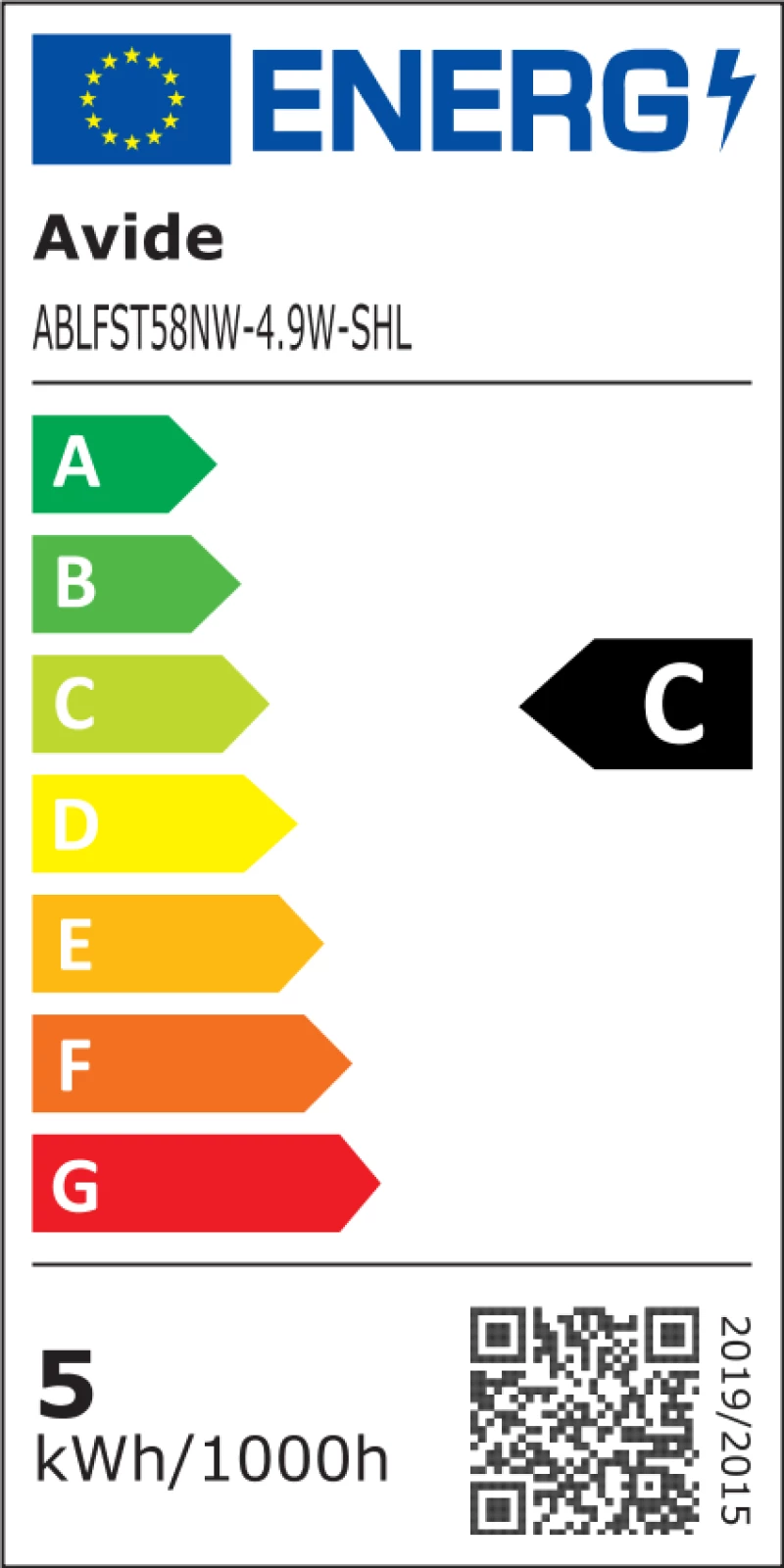 Avide LED Filament ST58 4.9W E27 NW 4000K SHL