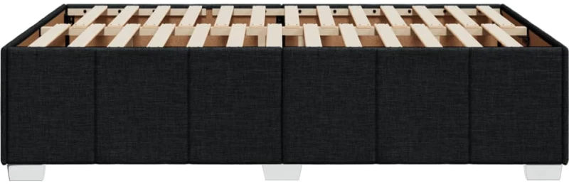 vidaXL Πλαίσιο Κρεβατιού Μαύρο 120x190 εκ. Υφασμάτινο