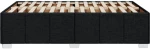 vidaXL Πλαίσιο Κρεβατιού Μαύρο 120x190 εκ. Υφασμάτινο