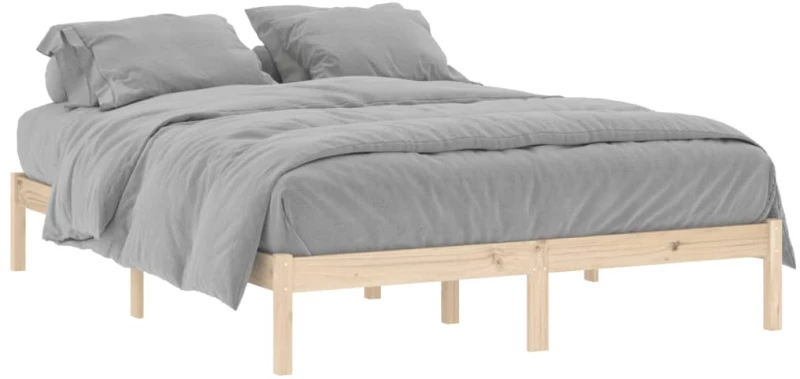 vidaXL Σκελετός Κρεβατιού Χωρίς Στρώμα 152x203 εκ. Μασίφ Πεύκο