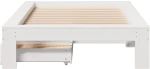 vidaXL Σκελετός Κρεβ. Χωρίς Στρώμα Λευκό 90x190 εκ Μασίφ Πεύκο