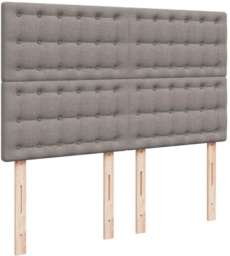 vidaXL Κρεβάτι Boxspring με Στρώμα Taupe 160x200 εκ. Υφασμάτινο