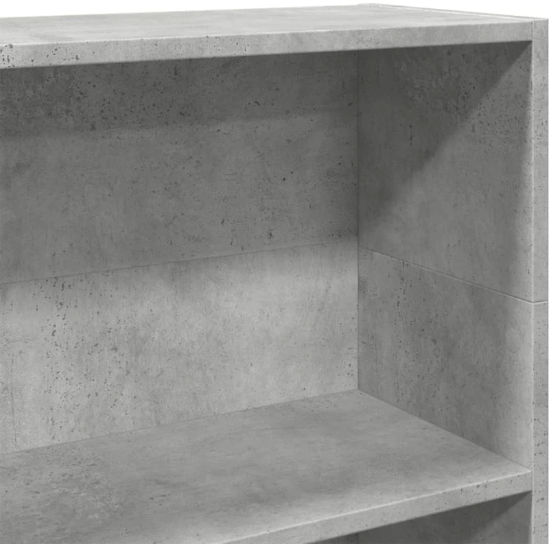 vidaXL Βιβλιοθήκη Γκρι Σκυροδέματος 80x24x109 εκ. Επεξεργ. Ξύλο