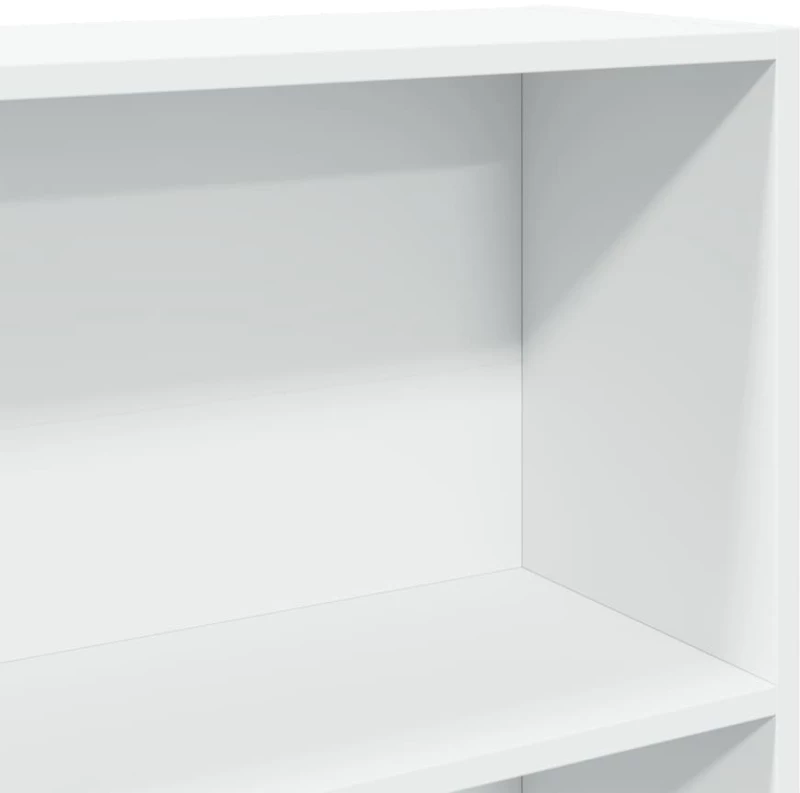 vidaXL Βιβλιοθήκη με 5 Ράφια Λευκή 80x30x189 εκ. Επεξεργασμένο Ξύλο
