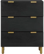 vidaXL Μπουφές Μαύρος 60x33x75 εκ. από Επεξεργασμένο Ξύλο