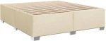 vidaXL Κρεβάτι Boxspring με Στρώμα Κρεμ 180x200 εκ. Υφασμάτινο