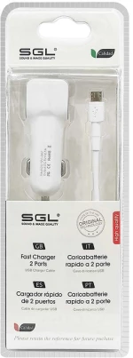 Φορτιστής αυτοκινήτου - Micro USB - 1m - V8-D13 - 110206