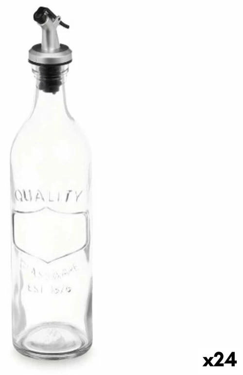 Λαδιέρα Με ανακούφιση Διαφανές Γυαλί 500 ml (24 Μονάδες)